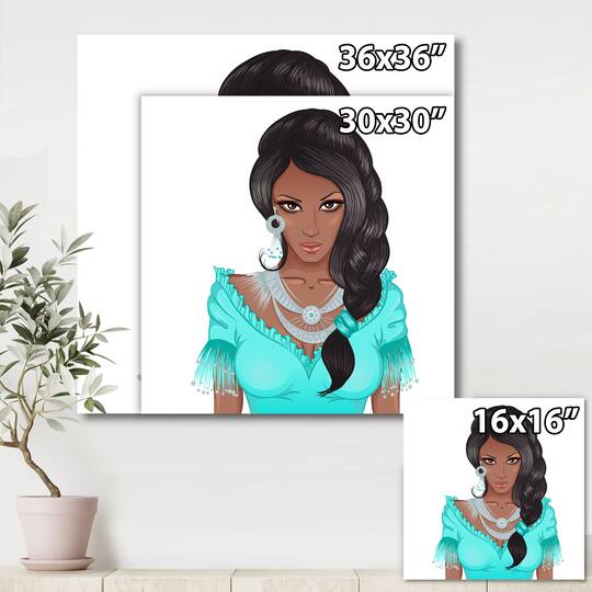 Designart - Portrait Of African American Woman XVI